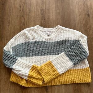 Stripped cropped sweater